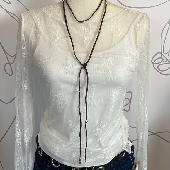 Handmade Suede Lariat Beaded Necklace-Various Colors - Picture 8 of 13